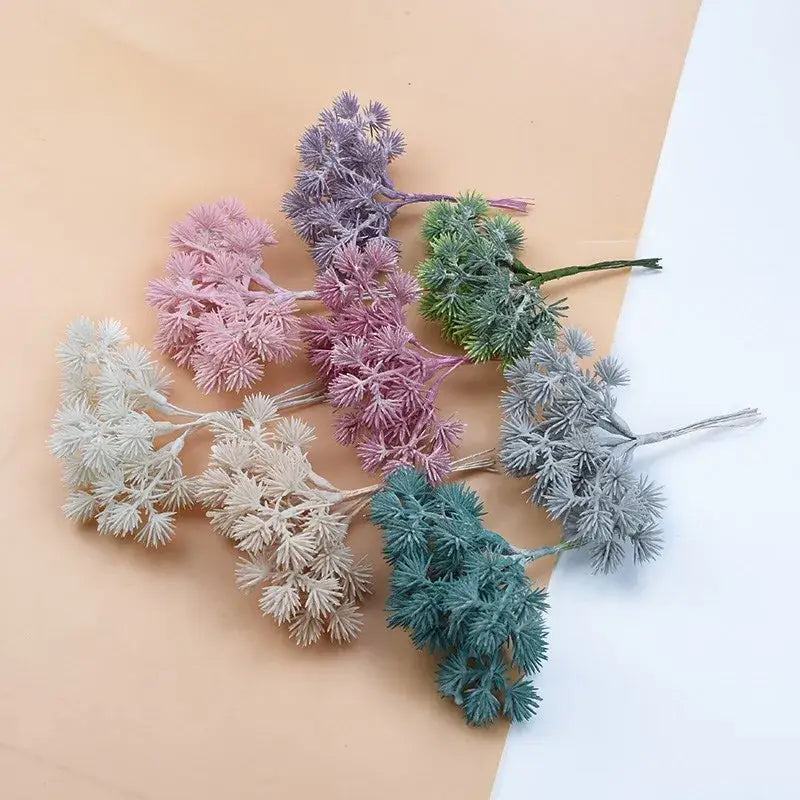 Pastel artificial gypsophila plants living room pine clusters