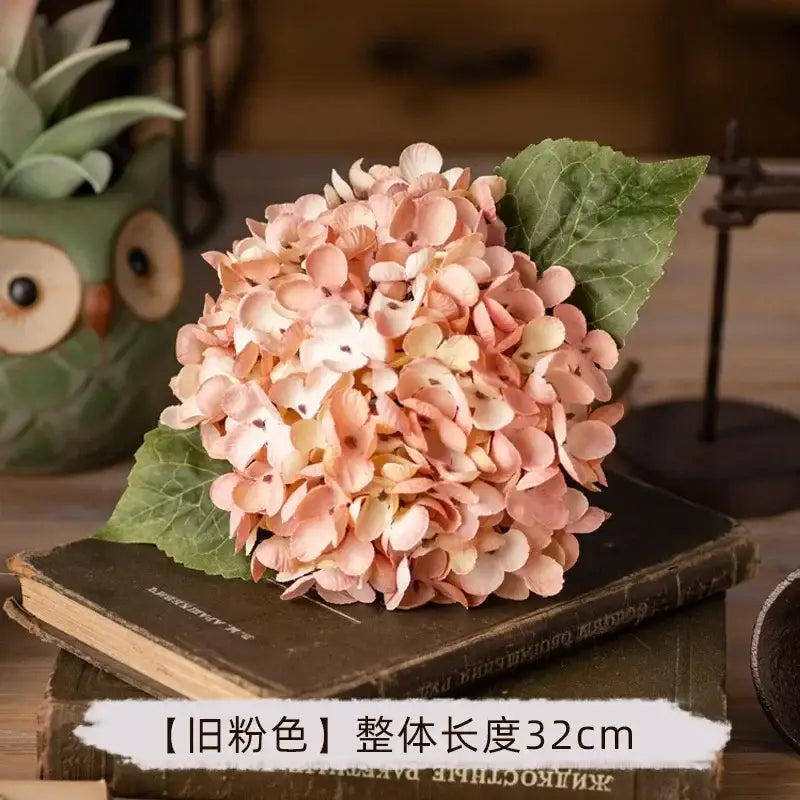 Pink & purple hydrangea silk flower arrangement wedding decor shop
