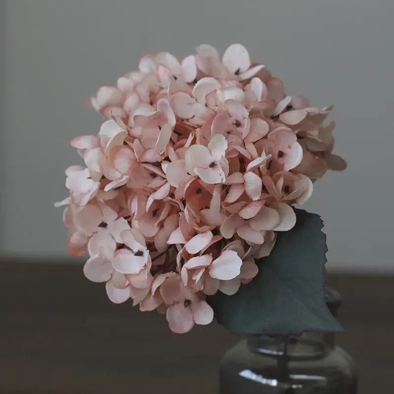 Pink & purple hydrangea silk flower arrangement wedding decor shop