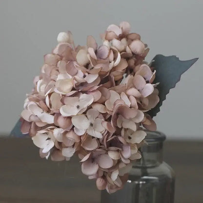 Pink & purple hydrangea silk flower arrangement wedding decor shop