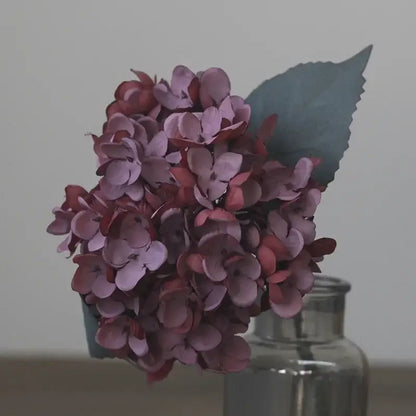 Pink & purple hydrangea silk flower arrangement wedding decor shop