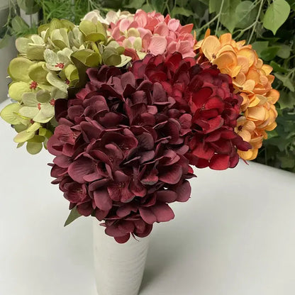 Vibrant assorted artificial hydrangea wedding flowers for living room