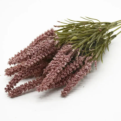 Purple and gray artificial lavender plants for living room decor