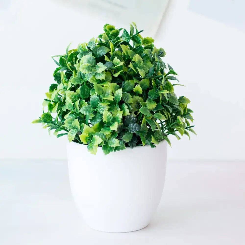 Modern set of nine artificial mini plant bonsai – living room decor