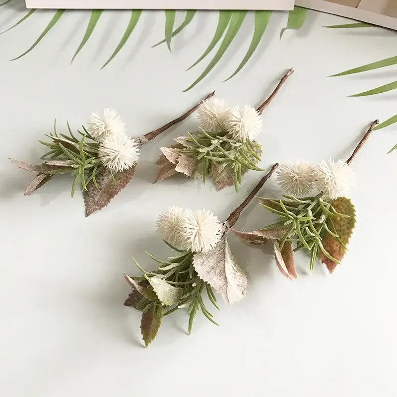 White fluffy simulation bouquet wedding and living room decor