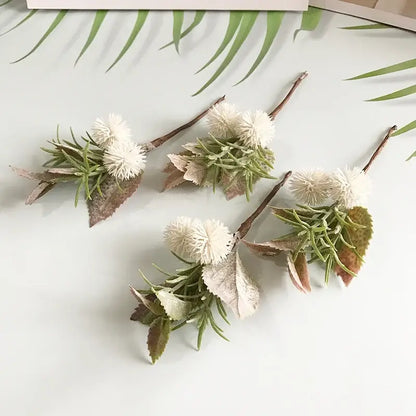 White fluffy simulation bouquet wedding and living room decor
