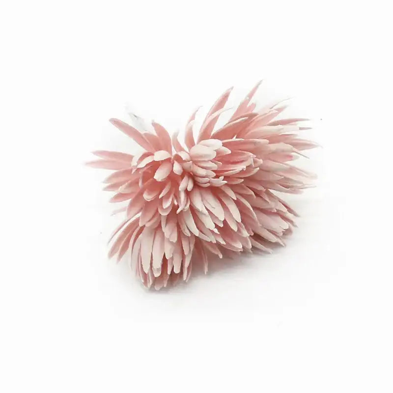 Pastel textured fake flowers living room christmas decor