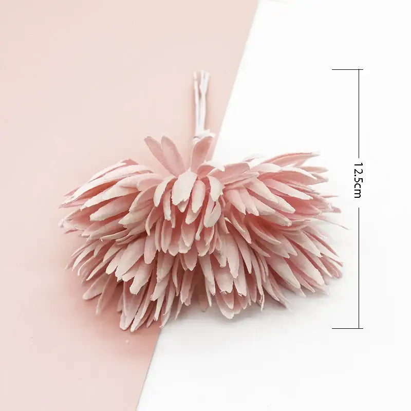 Pastel textured fake flowers living room christmas decor