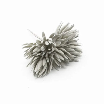Pastel textured fake flowers living room christmas decor