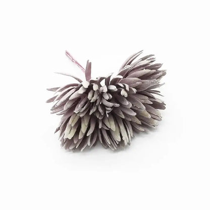 Pastel textured fake flowers living room christmas decor