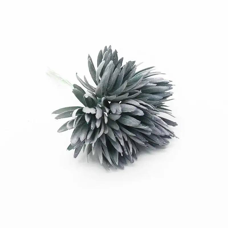 Pastel textured fake flowers living room christmas decor