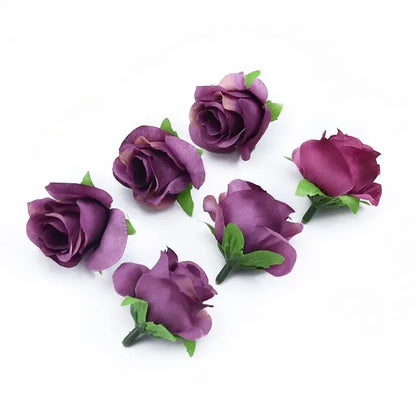 Assorted vibrant artificial roses decorative flowers living room decor