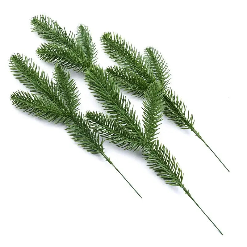 Realistic green pine needle artificial plants living room decor