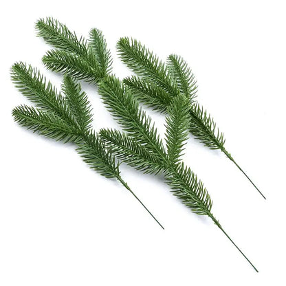Realistic green pine needle artificial plants living room decor