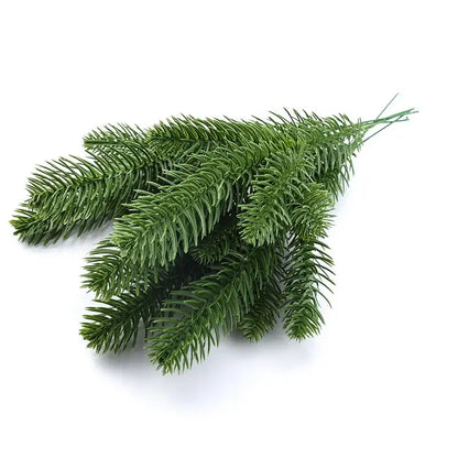 Realistic green pine needle artificial plants living room decor