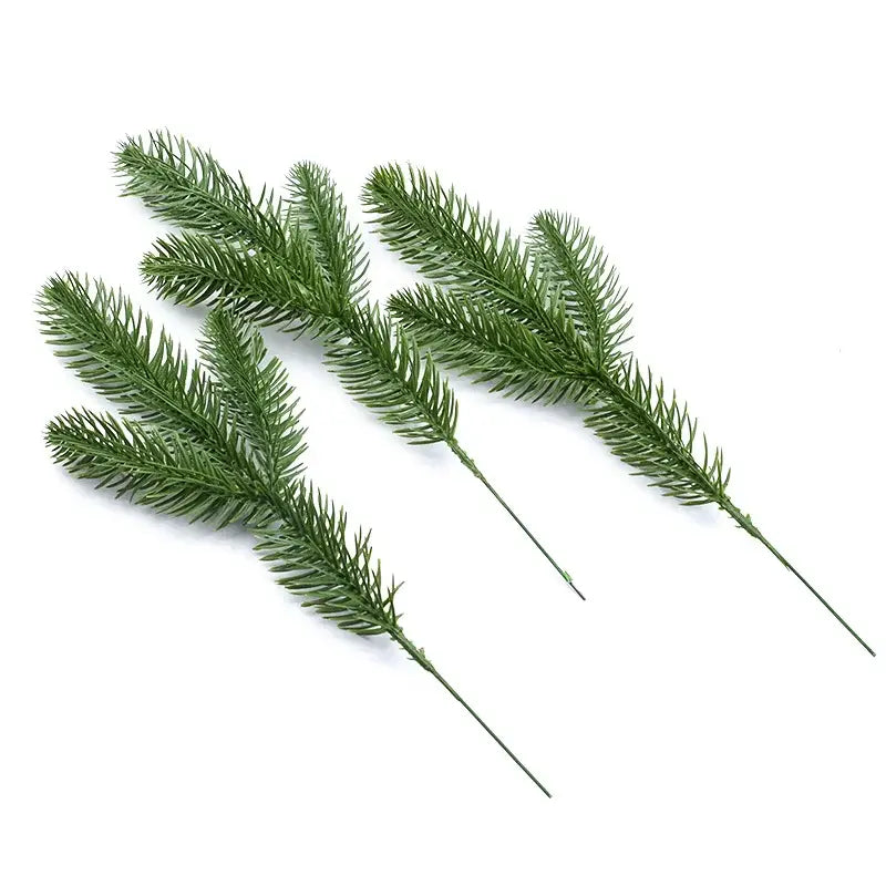 Realistic green pine needle artificial plants living room decor