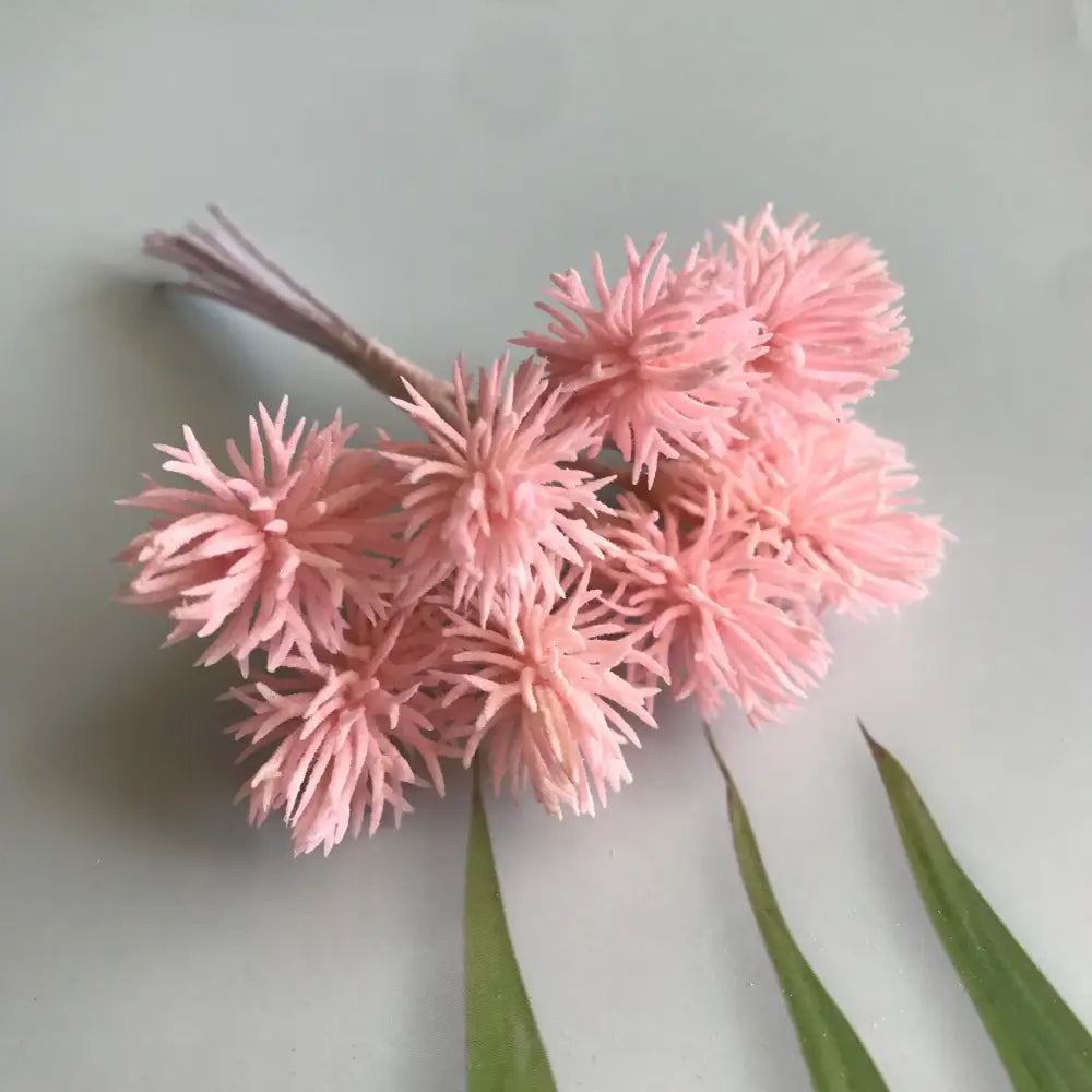 Colorful pom-pom artificial plants set of 6 wedding decor