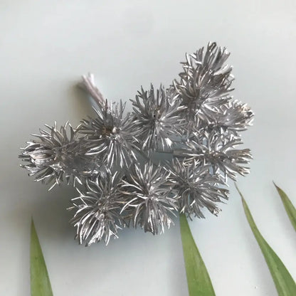 Colorful pom-pom artificial plants set of 6 wedding decor
