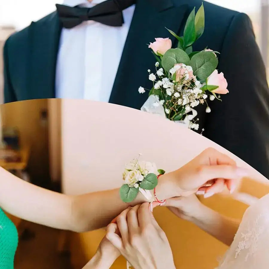 artificial roses and eucalyptus home wedding decor living room