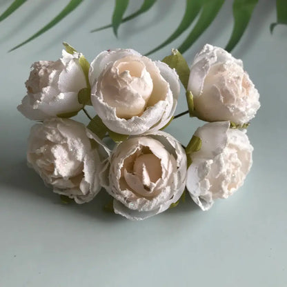 Pink & deep red artificial roses bridal bouquet wedding decor