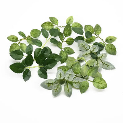 Realistic green leaf vine silk flowers wedding decor living room