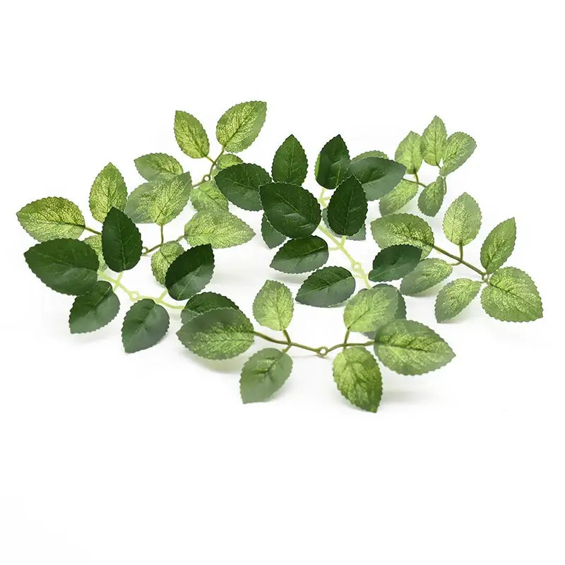 Realistic green leaf vine silk flowers wedding decor living room