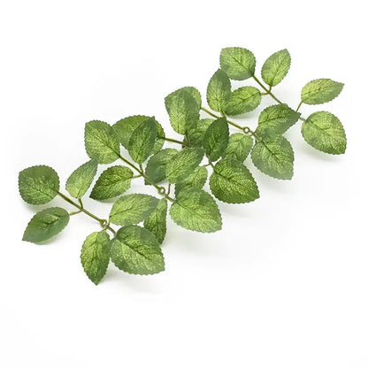 Realistic green leaf vine silk flowers wedding decor living room
