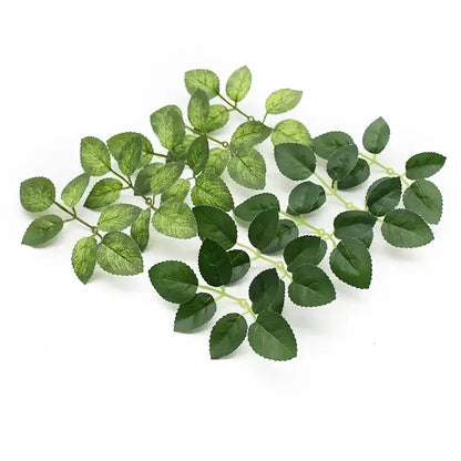 Realistic green leaf vine silk flowers wedding decor living room
