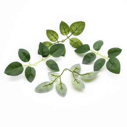 Realistic green leaf vine silk flowers wedding decor living room