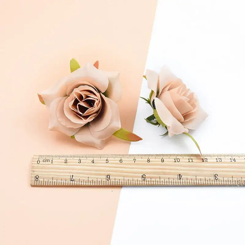 Assorted pastel and vibrant artificial silk roses – wedding decor