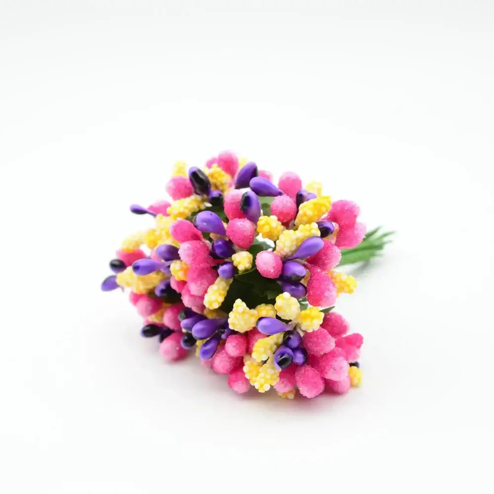Vibrant assorted artificial stamen flowers for living room decor