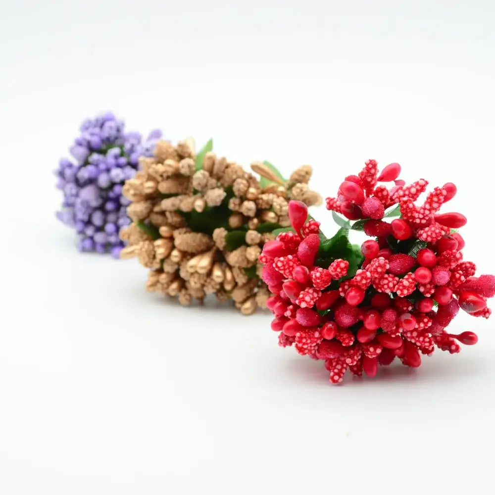 Vibrant assorted artificial stamen flowers for living room decor
