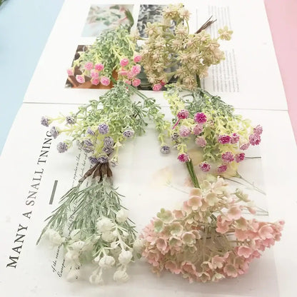 Pastel pink and lavender artificial succulent tree living room decor