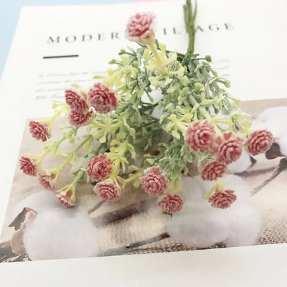 Pastel pink and lavender artificial succulent tree living room decor