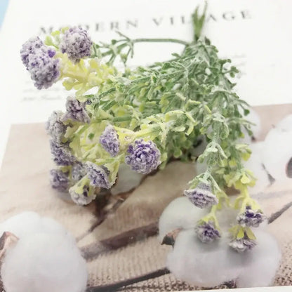 Pastel pink and lavender artificial succulent tree living room decor