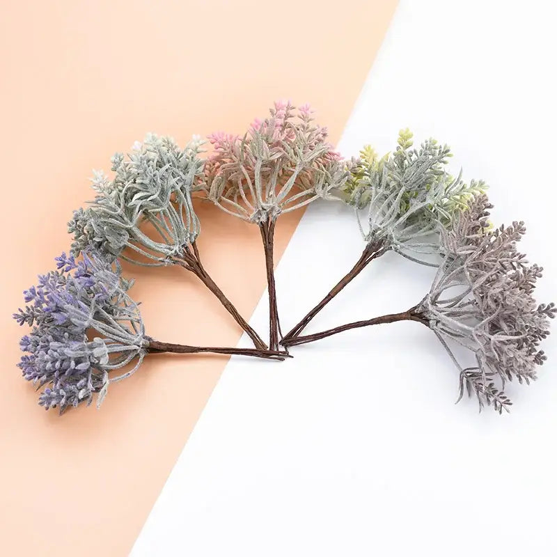 Pastel artificial water grass vase plants for living room decor