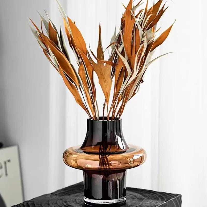 DecorBites™ Artisan Glass Vase for Elegant Home Decor
