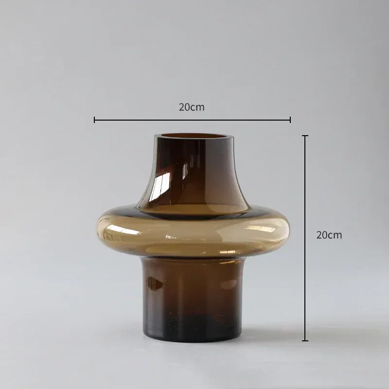 DecorBites™ Artisan Glass Vase for Elegant Home Decor