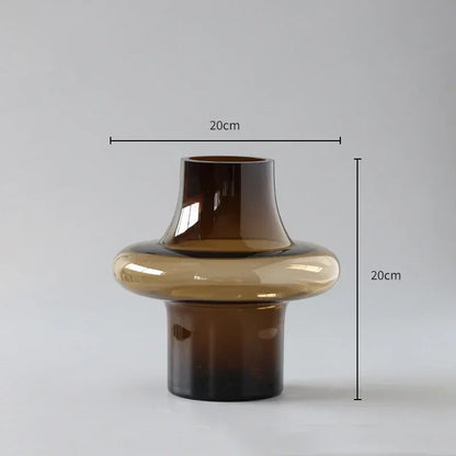 DecorBites™ Artisan Glass Vase for Elegant Home Decor