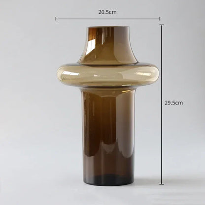 DecorBites™ Artisan Glass Vase for Elegant Home Decor