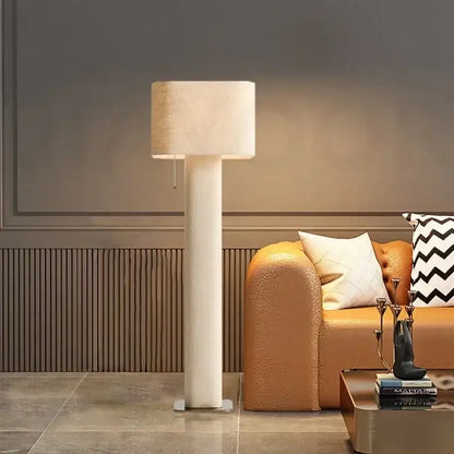 Wabi sabi white artistic floor lamp for living room minimalist light