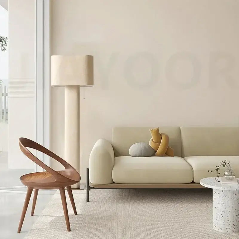 Wabi sabi white artistic floor lamp for living room minimalist light