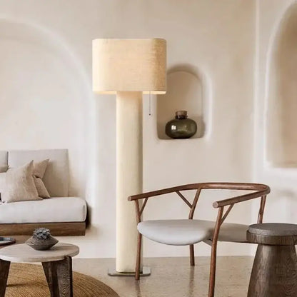 Wabi sabi white artistic floor lamp for living room minimalist light