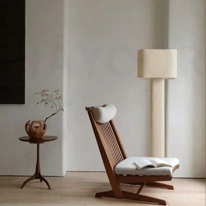 Wabi sabi white artistic floor lamp for living room minimalist light
