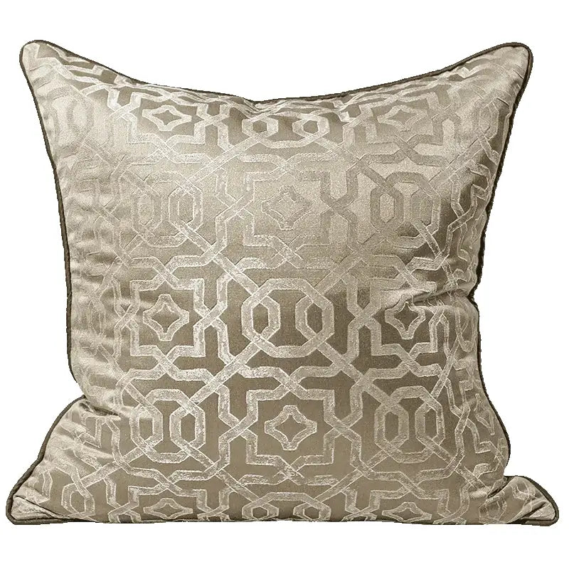 Asian landscape painting gray pillow cover living room decor