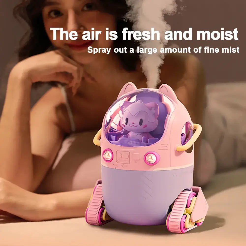 White astronaut air humidifier night light bedroom aroma diffuser
