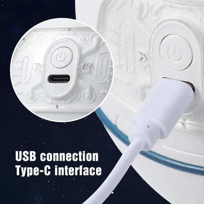 White astronaut air humidifier night light bedroom aroma diffuser