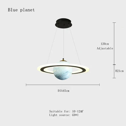 Modern white decorbites astronaut ball led pendant light bedroom