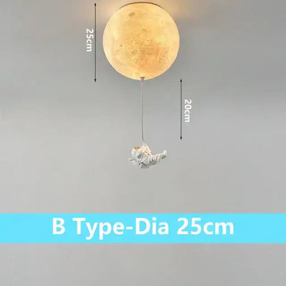 Astronaut bubble chandelier moonlight pendant light for bedroom