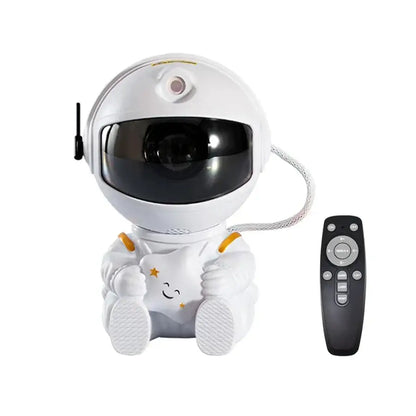 White and yellow astronaut galaxy starry sky night light bedroom projector